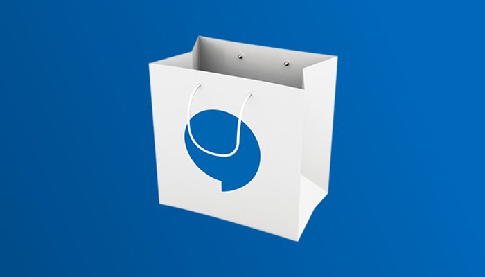 shopping bag with hearinglife logo on it