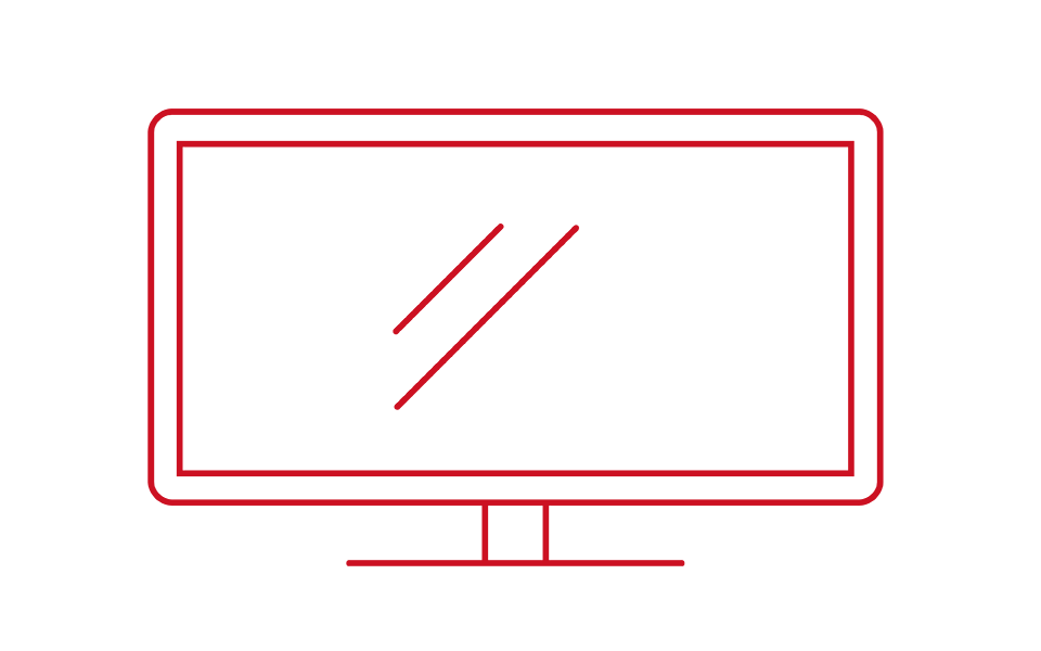 Illustration of a computer screen
