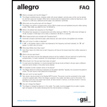 Allegro Tympanometer Frequently Asked Questions