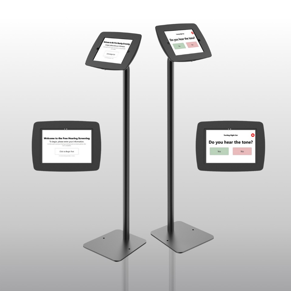 kiosk-stands-on-gray-gradient-background