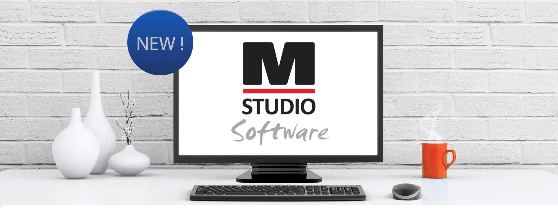 Studio software logo on computer screen