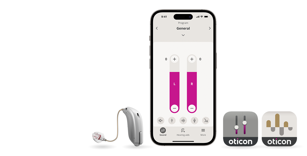 Bluetooth hearing aids connect to ON App