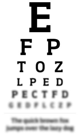 test visual impairment