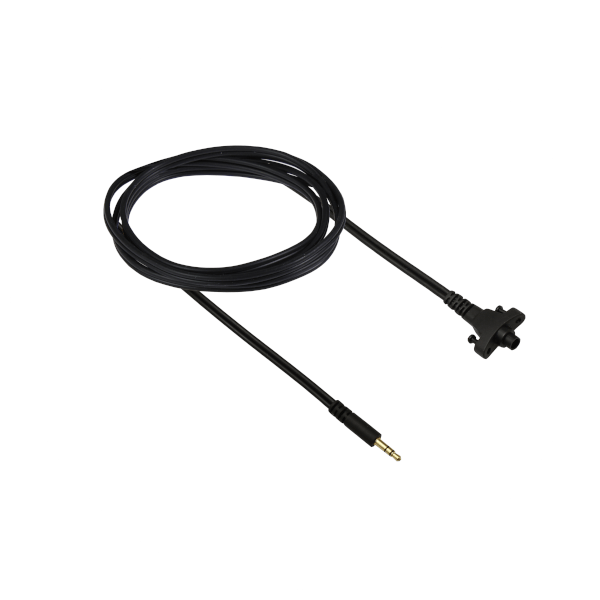 Circumaural Headband cable with one straight stereo mini jack