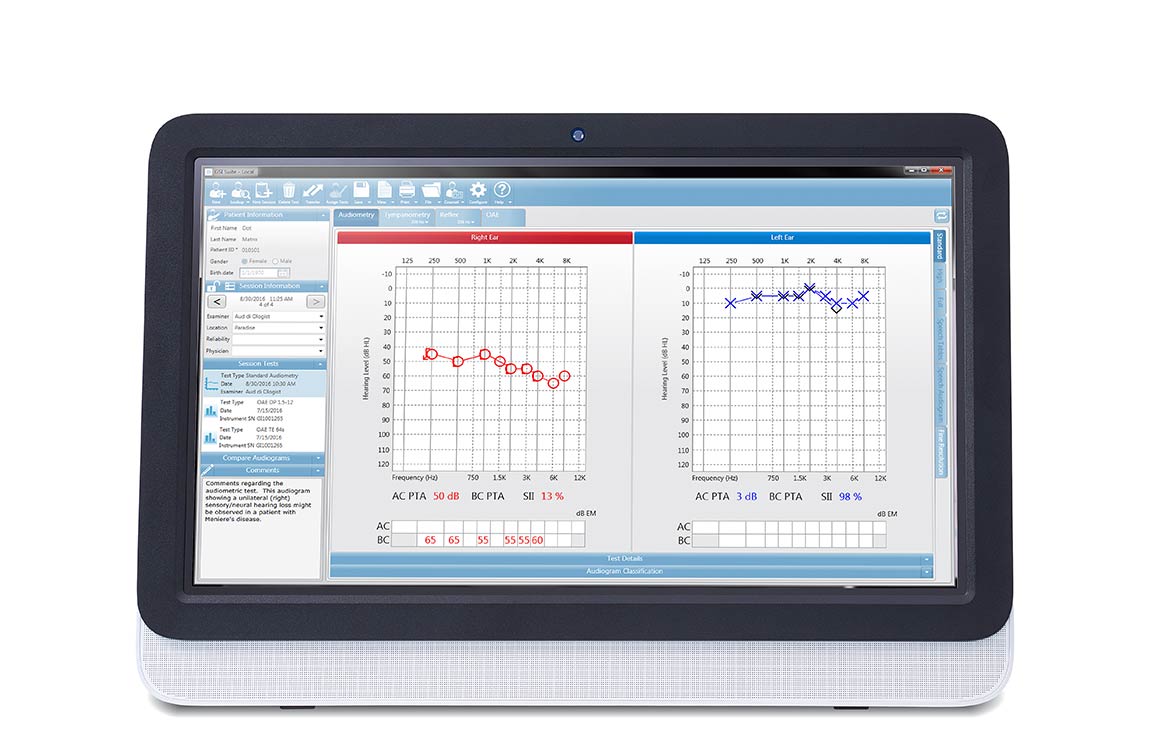 Software de gestión de datos audiométricos | GSI Suite